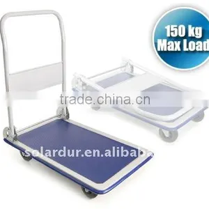Folding Heavy Duty Platform Push Trolley - 150kg Weight Capacity thumbnail-1