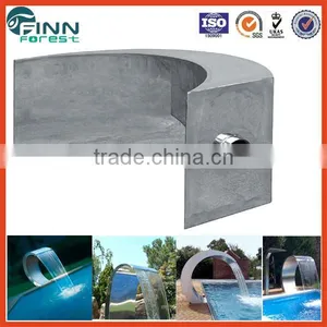 Customized Indoor Spa Pool Use Arc Hook Stainless Steel Spa Pool Massage Swimming Pool Waterfall thumbnail-1