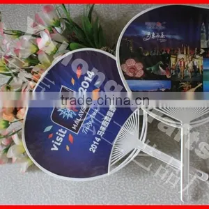 ECO-friendly pp Paper Fan With Long Handle thumbnail-4