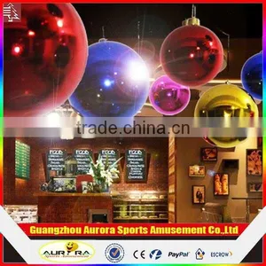 Hanging Colorful Inflatable Mirror Ball for Disco Party Decoration thumbnail-1