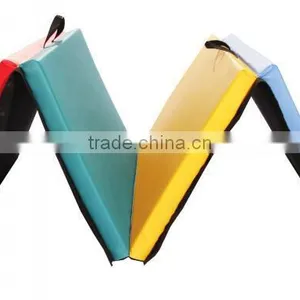 Mixed 4'x10'x2" Thick Folding Panel Gymnastics Mat Gym Fitness Exercise Mat thumbnail-4