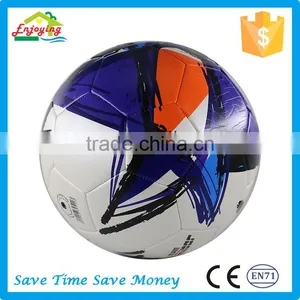 Superior Quality Firmly Regular Size no Stitch Laminated Thermally Bonded Competition Race Tpu Football Soccer Ball thumbnail-4