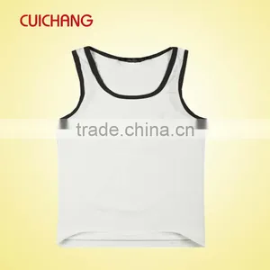 Wholesale Heat Transfer/silk Screen Print Polyester/cotton Custom Design Running Sleeveless Shirt Tank Top YDBX-079 thumbnail-4