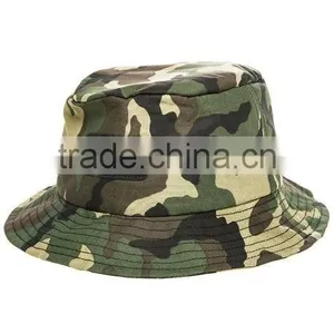 Woven Label Camo Cotton Custom Printed Sublimation Bucket Hat thumbnail-3