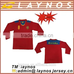 Long Sleeve Team Soccer Jersey Spain thumbnail-1