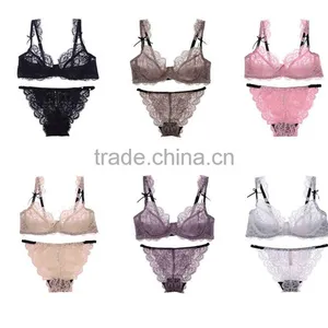 Ladies Sexy Transparent Sex Panty and Bra Sets thumbnail-6
