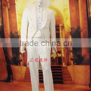 White Tuxedo Wedding Suit thumbnail-1