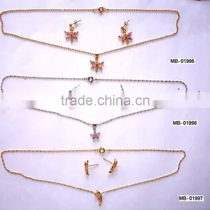 Fashion Zircon Stone Necklace Set, High End Costume Jewelry thumbnail-1