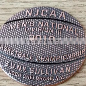 Custom Basketball Design Emblem Badge Charms Diy Metal Basketball Badge for Fans Souvenirs 2017 thumbnail-1