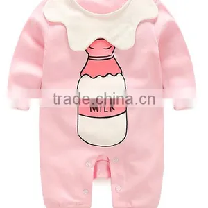 Customized Unisex Gender Baby Rompers 0-3-6months Adorable Printing Wholesale Good Quality Baby Sleeve Babysuits thumbnail-3