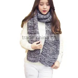 Winter Latest Fashion Elegant Wear Korean Style Special Blending Knit Men and Women New Scarf Made in China thumbnail-2
