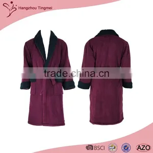 Trendy Design High Quality Mens Polyester Bathrobe thumbnail-3