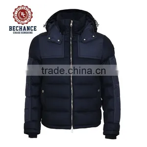 2017 New Design Mens Thick Padded Down Jacket With Hoodies for Winters thumbnail-1