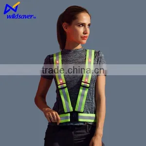 Elastic Adjustable Running Motorcycle Reflective Airport Safety Vest thumbnail-6