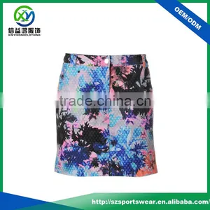 Latest Design Polyester Woven Sublimation Slim Fit Women's Golf Skort thumbnail-1