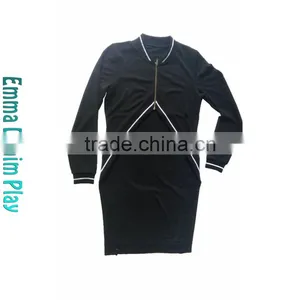 Customized Two Tone Trimming Longline Urban Bomber Jackets for Ladies thumbnail-1