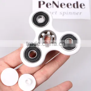 Tri-Spinner Fidget Toy Plastic EDC Hand Spinner For Autism and ADHD thumbnail-1