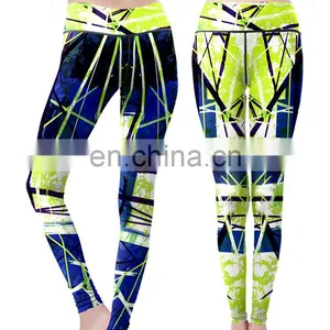 Custom Women Subliamtion Print Yoga Import Leggings thumbnail-3