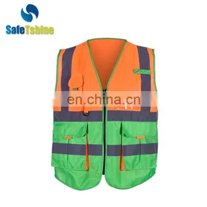 New Design Reflective Fluorescent High Visibility Traffic Safety Vest thumbnail-3