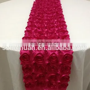 High Quality Fancy Wedding Rosette Table Runner thumbnail-1