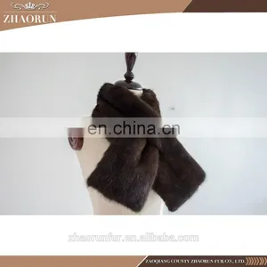 2016 Winter Elegant Fur Scarf Genuine Mink Fur Muffler for Lady thumbnail-5