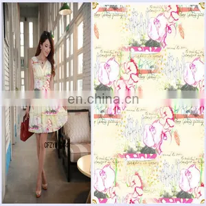 China Wholesale Printed Cotton Fabric For Wedding Dresses thumbnail-1