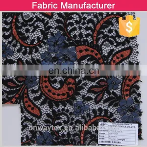 Ladies Garment Public Clothing Spandex Design Solid Lace Fabric for Female thumbnail-2