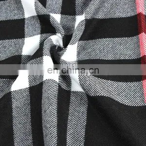 Classic Design Men Tartan Scarf With Fringe thumbnail-4