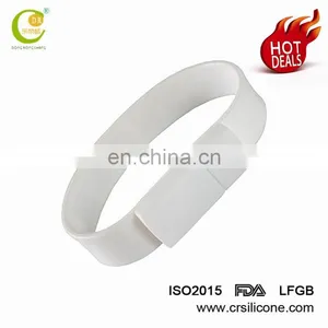 Colorful Custom Great Quality Wristband Ruber Pen Drive Foldable Soft Silicone Bracelet Usb Flash Drive thumbnail-4