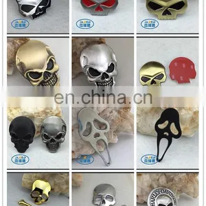Zinc Alloy Material Custom Made Skull Car Badge for Promotion thumbnail-4