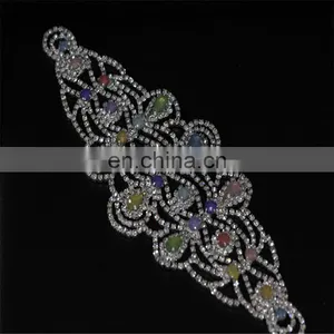 Yanjing Jewelry Rhinestone Applique Crystal Rhinestone Applique for Wedding Dress thumbnail-1