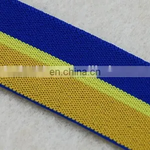Fashionable Design Gold and Blue Elastic Band, Elastic Ribbon Wholesale thumbnail-5