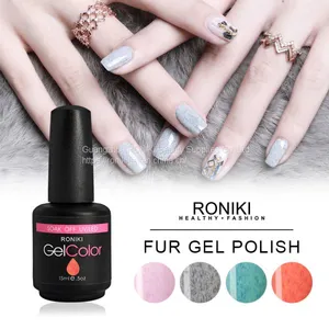 RONIKI Fur Effect Gel Polish,Nail Matte Gel Polish,Nail Painting Color Gel,Frosted Surface Gel thumbnail-5