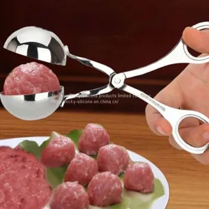 Stainless Steel Meatball Maker Mold DIY Fish Ball Shrimp Ball Fried Beef Ball Pill Gadget Kitchen Artifact thumbnail-1