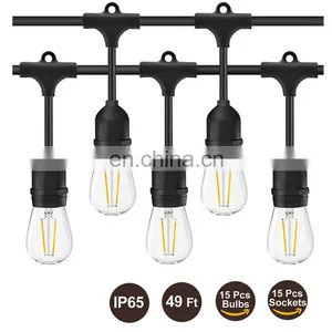 48 ft S14 LED Light String Wedding Party Decorations Outdoor String Light thumbnail-2