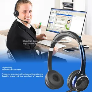 China Beien FC22 RJ Business Telephone Headset for Call Center Customer Service Multimedia Teaching Headset thumbnail-1