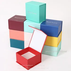 Cheap Price High Quality Small Recycled Cardboard Necklace Packaging Jewelry Ring Boxes With Custom Logo. thumbnail-1