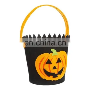 Halloween Lantern Felt Bucket Candy Bag for Kids Trick or Treat thumbnail-5