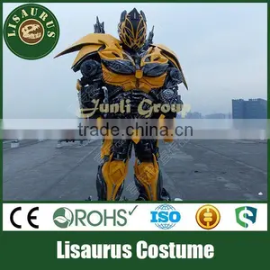 Lisaurus-Da Junli Hot Sell 2016 New Automovil Robot Costumes for Cosplay, Yellow Sports Car Robot. thumbnail-1