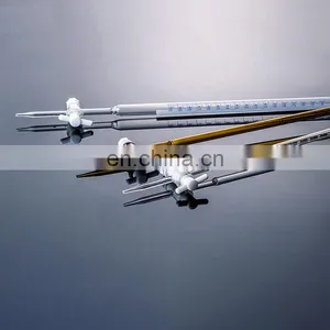 Customized 10ml 25ml 50ml 100ml Amber Glass Acid Base Burette With PTFE Stopcock thumbnail-4