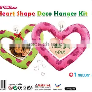 Felt Heart Shape Deco Hanger Kit thumbnail-1