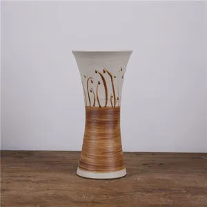 Artistic Jingdezhen Hand Made Paint Modern Simple Style Brown Ceramic Vase For Indoor Decor thumbnail-3