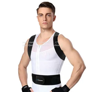 Posture Corrector With Waist Support OEM Adjustable Support Brace Added Waist Belt Upper Back Posture Corrector for Man and Women thumbnail-3