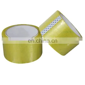 Bopp Tape Big Jumbo Roll Sealing Tape Yellow Color Packing Tape Transparent Waterproof thumbnail-1