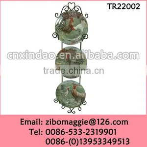 8' Wholesale Decorative Porcelain Plate With Rack for Prormotion Gift for Daily Use thumbnail-1