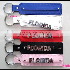 2016 New Products Leather Key Chain New York Florida Souvenir Keychain thumbnail-1