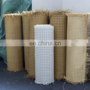 High Quality Mesh Rattan Webbing Rolls Synthetic Rattan Material With Good Price/paper Rattan Cane Webbing thumbnail-5