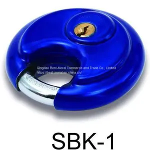 Colorful Keyed Disc and Discus Padlock With Strong Chrome Plated Shackle thumbnail-1