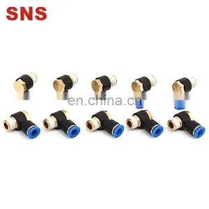 SNS SPH Series Pneumatic 90 Degree Elbow Male Thread Push to Connect Pipe Fittings Quick Tube Joints thumbnail-1
