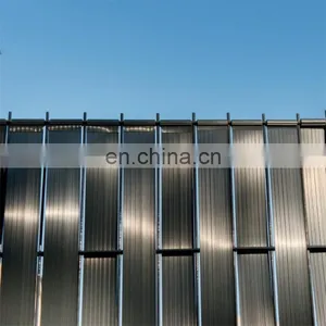 Dark Grey 4.7cmx50m 100 Clips Hard Plastic PVC Strip Screen Fence Zaun Streifen Hart thumbnail-4